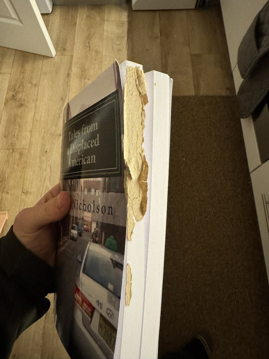 HavelocksPath's tweet photo. @realdisplaced well shit. The book cannot be opened without tearing the pages. Replacement on the way! https://t.co/C7Oayqq8GM