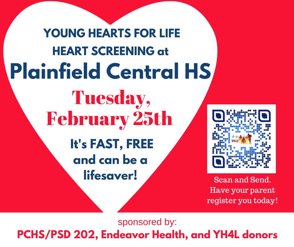 Plainfield Central Wildcats Athletics (@wildcatspchs) on Twitter photo On February 25, Plainfield Central is offering Heart screenings for Plainfield Central students courtesy of PSD202, Endeavor Health and the YH4L program. Scan the QR code to make sure you are registered today.
<a href="/Mr_Chlebek/">PHS Wildcats</a> <a href="/pchssuperfan/">#BGN</a> <a href="/PCHSBoosters/">PCHS Athletic Booster Club</a> On February 25, Plainfield Central is offering Heart screenings for Plainfield Central students courtesy of PSD202, Endeavor Health and the YH4L program. Scan the QR code to make sure you are registered today.
<a href="/Mr_Chlebek/">PHS Wildcats</a> <a href="/pchssuperfan/">#BGN</a> <a href="/PCHSBoosters/">PCHS Athletic Booster Club</a>