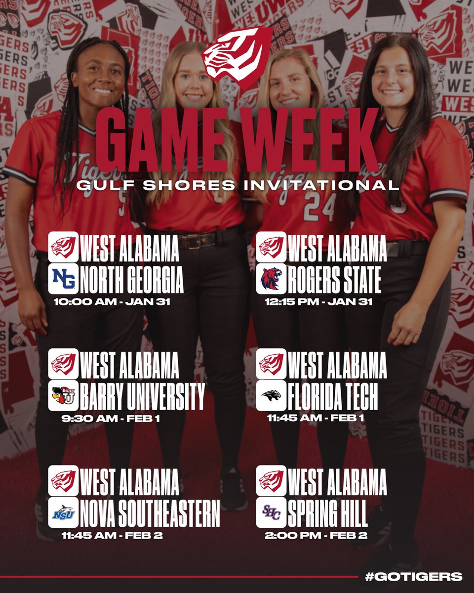 Finally… IT’S GAME WEEK‼️

🗓️: Jan. 31 - Feb. 2
🥎: Gulf Shores Invitational
📍: Gulf Shores, AL