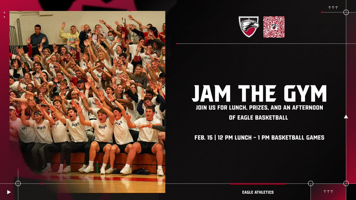 Calling All Future Eagles! 

Join us on Saturday, February 15 for an afternoon of food, prizes and Eagle basketball!

Click the link below for details and to RSVP (required)
tinyurl.com/3j8wart7