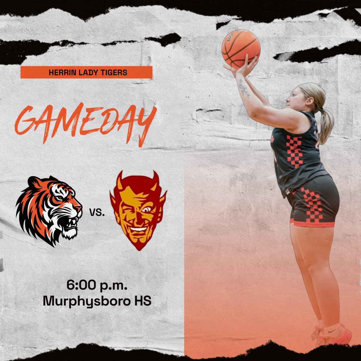 Lady Tigers travel to Murphysboro tonight!