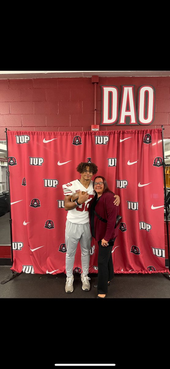 Thank you <a href="/DeclanPeer/">Declan Peer</a> <a href="/IUPfootball/">IUP Football</a> for the visit today!