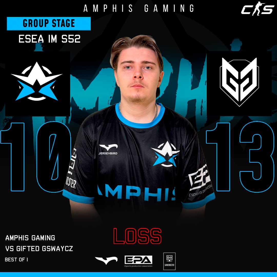 AmphisGG's tweet image. Tappio tsekkoslovakialaisille!

Pelit jatkuu keskiviikkona samaan aikaan!

#AmphisGG #Espoo #cs2fi #esportsfi
