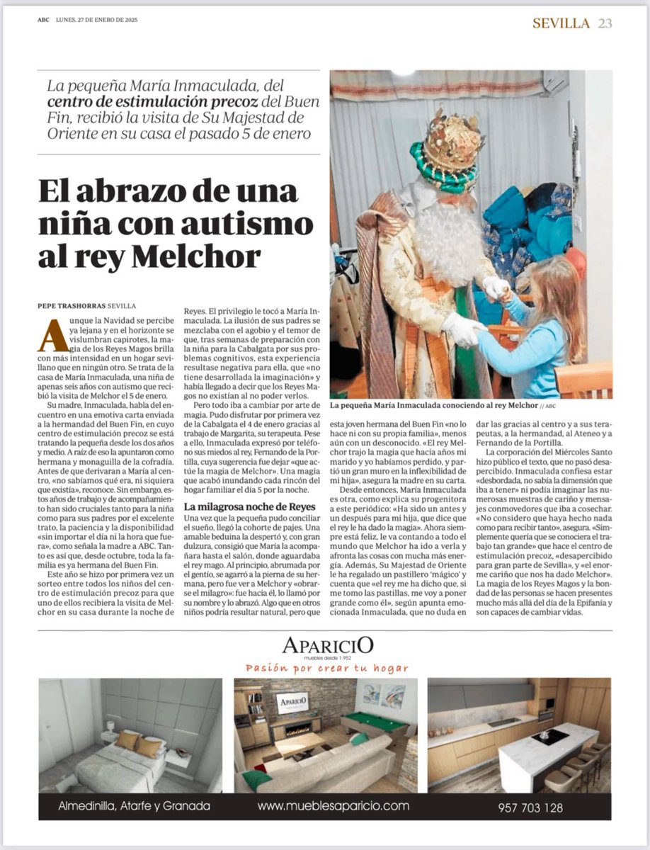 Es que Melchor es un verdadero mago, yo no lo he dudado nunca.
<a href="/abcdesevilla/">ABC de Sevilla</a> <a href="/delaportillaMD/">F. de la Portilla</a> <a href="/ateneodesevilla/">Ateneo de Sevilla</a> <a href="/BuenFinSevilla/">El Buen Fin Sevilla</a>