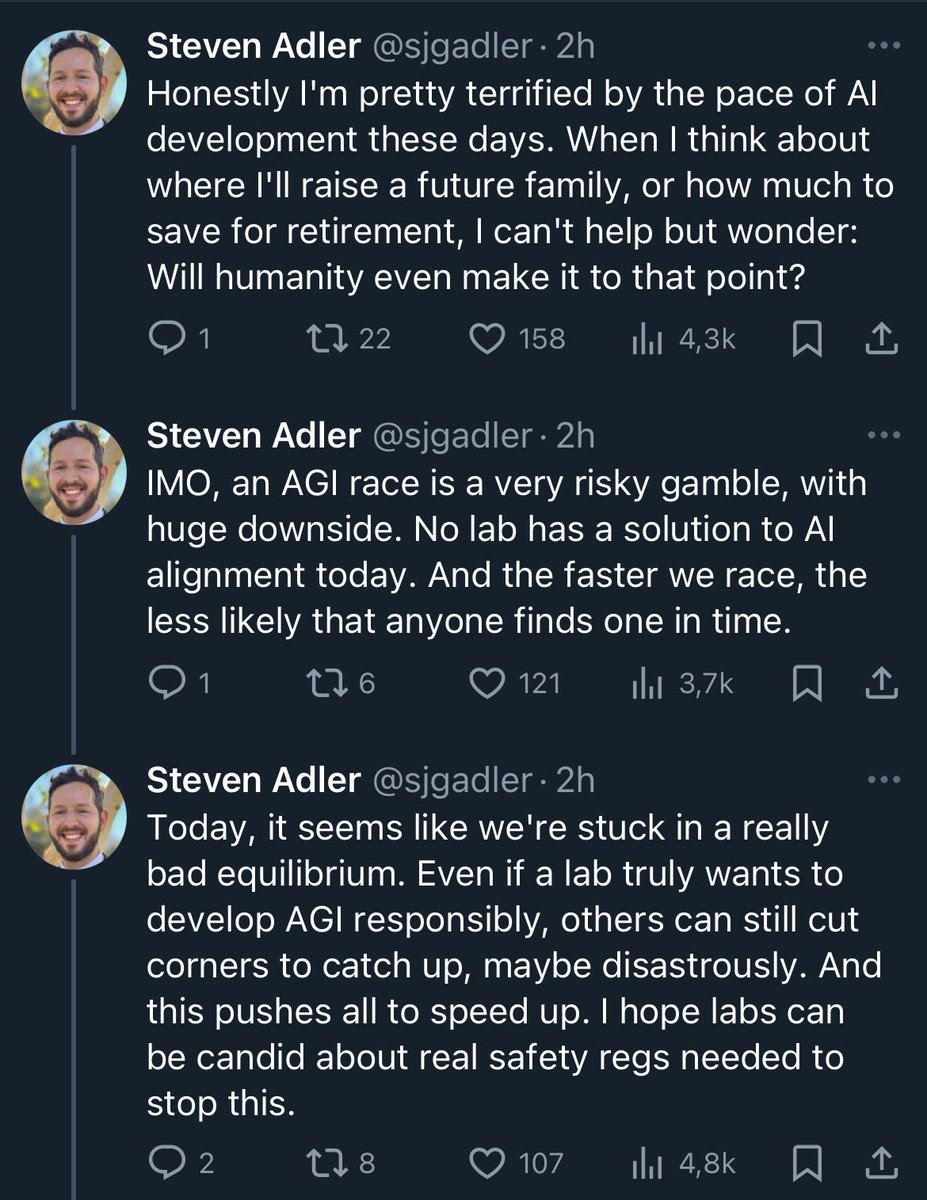 Mais um pesquisador de alinhamento saiu da OpenAI, assustado com os resultados.