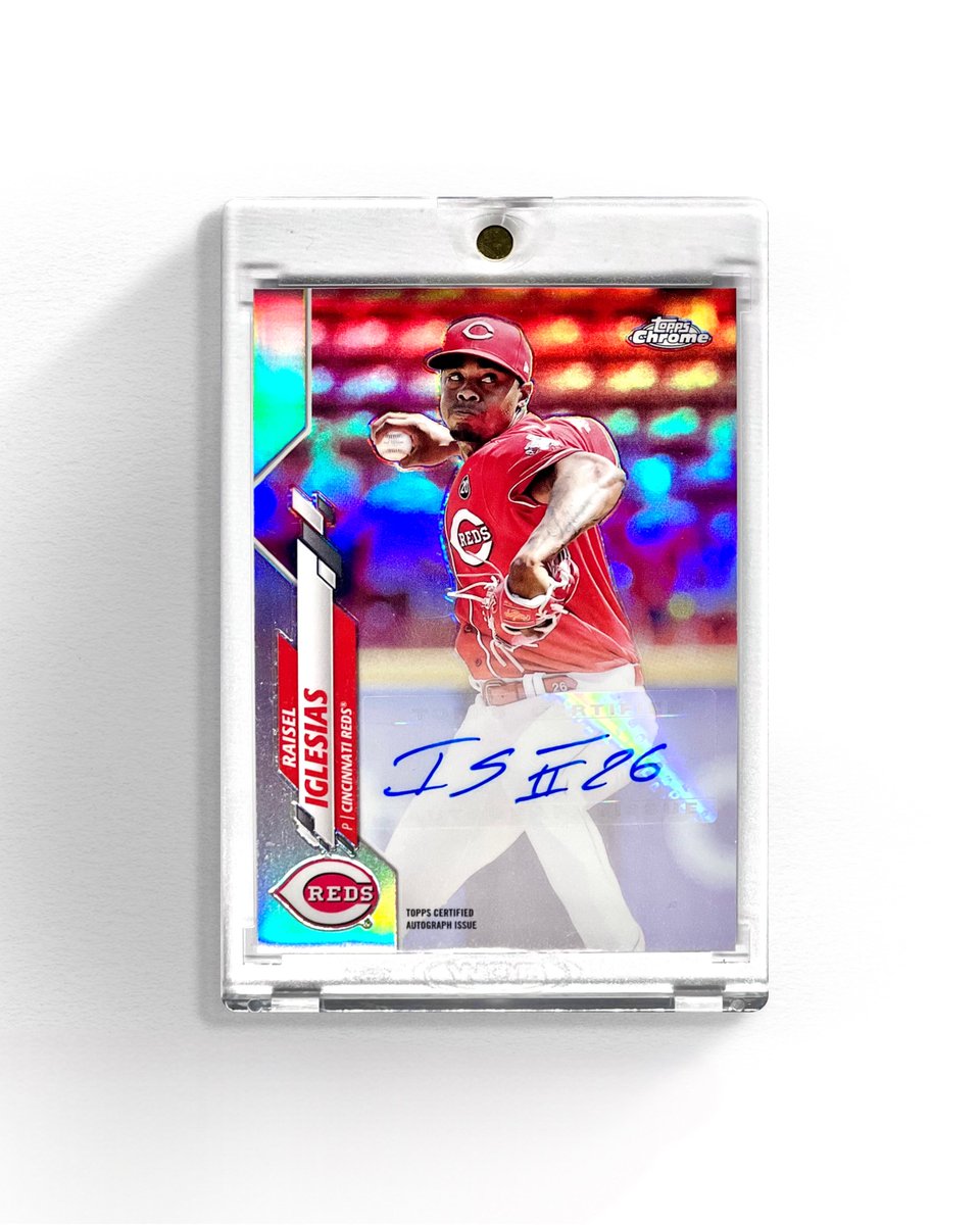 GIVEAWAY!

I miss baseball so I’m gonna do some giveaways between now and Opening Day. All you need to do to enter to win this Raisel Iglesias auto is:

• 𝙍𝙀𝙋𝙊𝙎𝙏 &amp; 𝙇𝙄𝙆𝙀
• 𝙁𝙊𝙇𝙇𝙊𝙒 𝙈𝙀

Winner will be randomly selected soon in a quote to this post. Good luck!