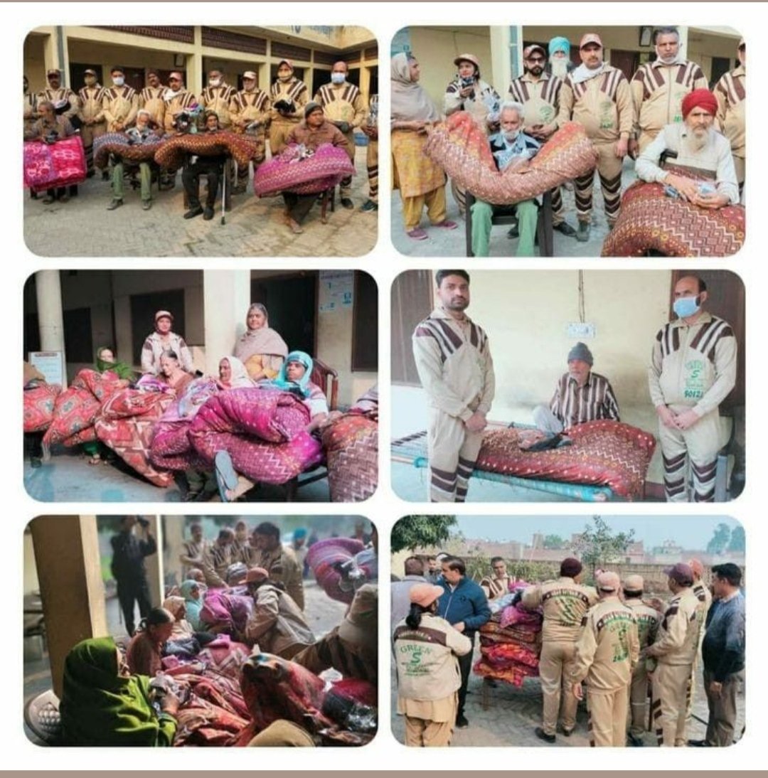 DhimanSaabInsa3's tweet photo. During the winter season, it becomes difficult for economically weak people to buy clothes. With the inspiration of Saint Ram Rahim Ji, volunteers of Dera Sacha Sauda provide clothes, blankets, hats etc. to such people so that they do not face any difficulty.
#GiftOfWarmth https://t.co/XjppdgksY2