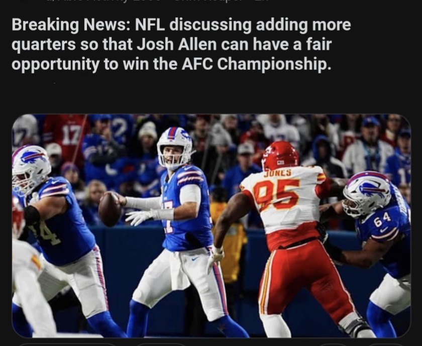 kcvini's tweet photo. #AFCChampionship #JoshAllen #Mahomes https://t.co/u2h354KSIR