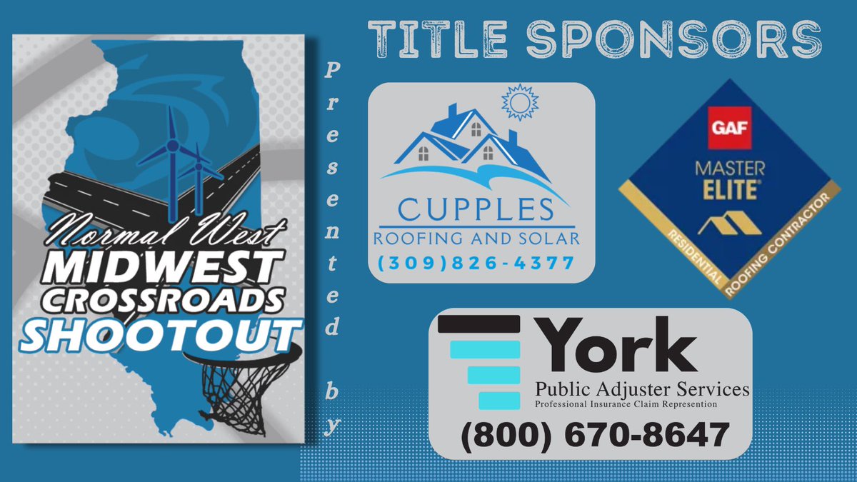 Huge thank you to our title sponsors for the shootout this upcoming weekend!!