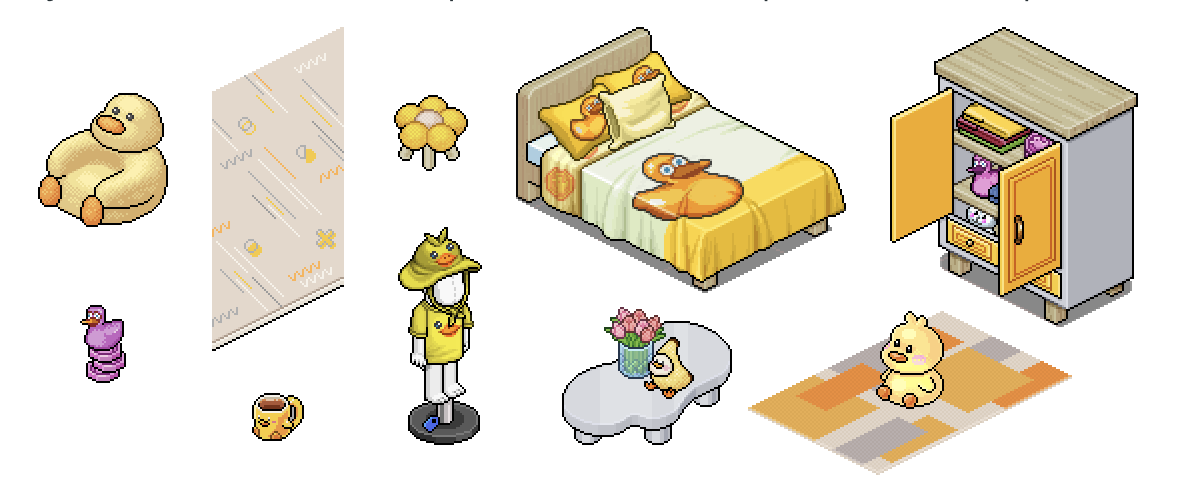 Mierdinsky's tweet photo. #duckets @Habbo https://t.co/DYQ9uWZSjh
