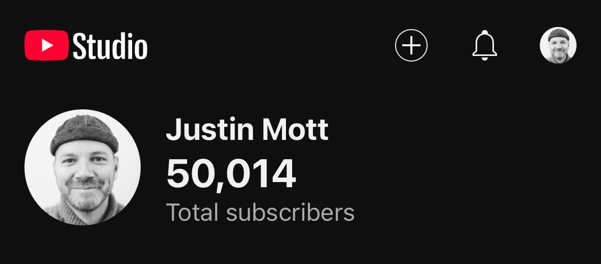 AskMOTT's tweet photo. Nice little miliestone for my @youtube channel, thank you to our little community. #ASKMOTT https://t.co/fx17mQ9Pco