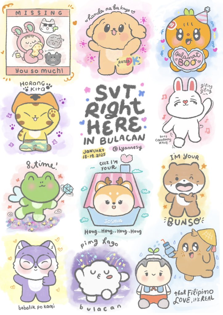 lyannesy's tweet photo. special moments in SVT RH in Bulacan 🥹🥹🥹 (portrayed by miniteen hehe)

made a collage to look back on our core memories with svt :3 it was super funn as my first svt con as innn!!!

will make an art print for these as memorabilia :>

#SVT_RIGHT_HERE 
#SVT_RIGHT_HERE_IN_BULACAN https://t.co/JP2wCl2yHD