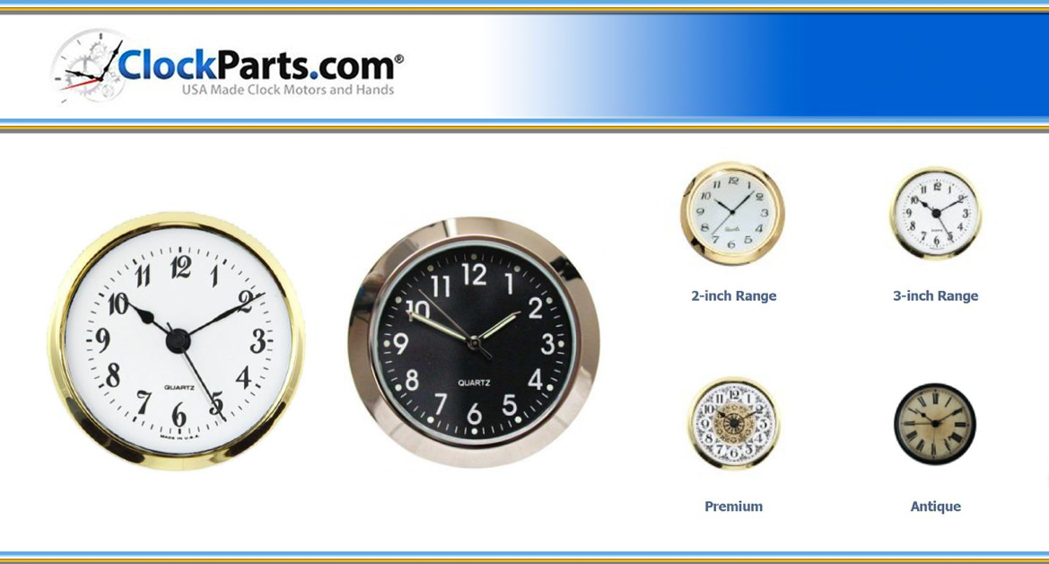 ClockPartsCom's tweet image. Explore our #FitUps (front-mounted clock inserts), available in sizes ranging from 1" to 8.5" in gold, black, or matte silver finishes. These inserts add style to any clock case! 🕰️ #ClockParts #ClockBuilding #ClockHobbyist