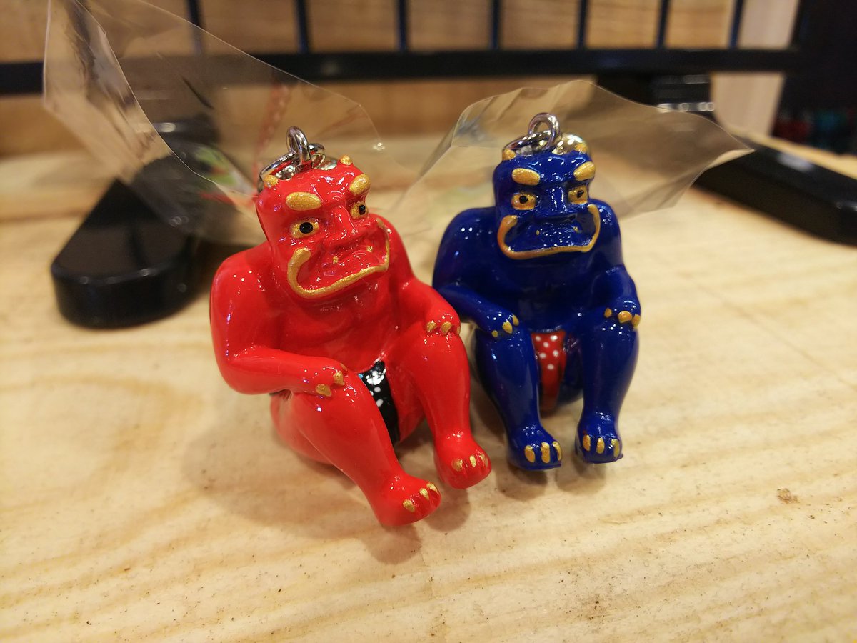 鬼コ #キーホルダー 、当館売店にて販売中です👹‼️✨ お守りに是非
