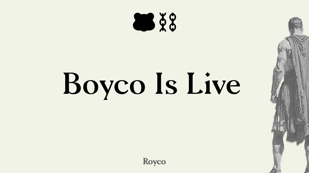 roycoprotocol's tweet photo. Boyco Is live, and it sets the new standard for participating in a blockchain’s genesis.

Learn More Below. https://t.co/ORI5971dju