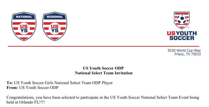 Lydia Kiker (@lydiakiker2029) on Twitter photo Iโm so exited and grateful to be selected for the ODP National Team! Thank you to my family and coaches who helped me get here, but most importantly God! <a href="/tikitakaklu/">Tomasz Kluszczynski ๐ต๐ฑ/๐บ๐ธ</a> <a href="/TannerOsborne27/">Tanner Osborne</a> <a href="/TopDrawerSoccer/">TopDrawerSoccer</a> <a href="/ECNLgirls/">ECNL Girls</a> <a href="/usysodp/">US Youth Soccer ODP</a> Iโm so exited and grateful to be selected for the ODP National Team! Thank you to my family and coaches who helped me get here, but most importantly God! <a href="/tikitakaklu/">Tomasz Kluszczynski ๐ต๐ฑ/๐บ๐ธ</a> <a href="/TannerOsborne27/">Tanner Osborne</a> <a href="/TopDrawerSoccer/">TopDrawerSoccer</a> <a href="/ECNLgirls/">ECNL Girls</a> <a href="/usysodp/">US Youth Soccer ODP</a>