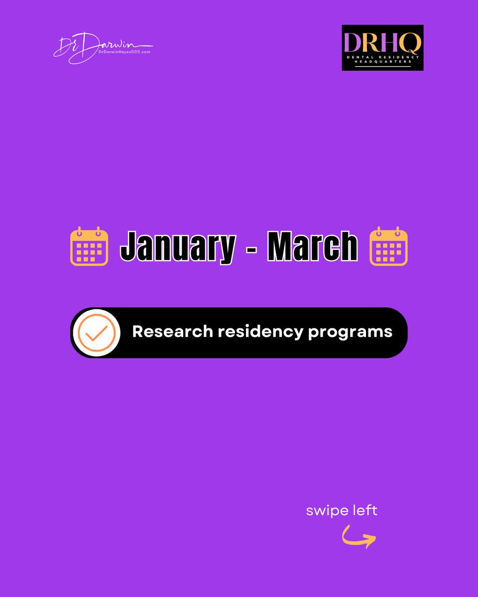 NewDentistCoach's tweet image. Applying to dental residency? DON’T miss these deadlines for Endo/Ortho/Perio/Pedo/AEGD/GPR/OMFS⁠
⁠
📌 Save this post so you don’t forget or fall behind!⁠
⁠
#dentalresources #applicationdeadlines #applicationguidelines⁠
⁠
⁠