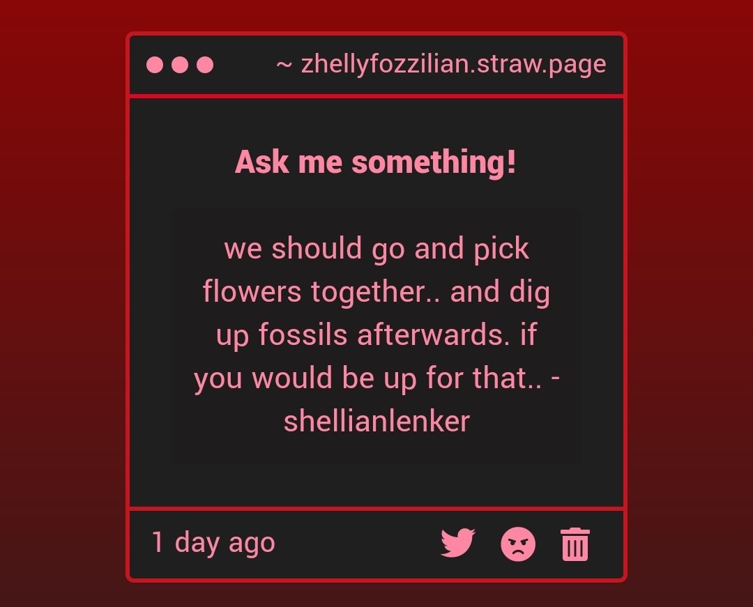DinosaurGeek20's tweet image. I'd love to pick flowers and dig fossils! That sounds amazing

So much so I drew it, I hope you like my art skills Shellianlenker :)