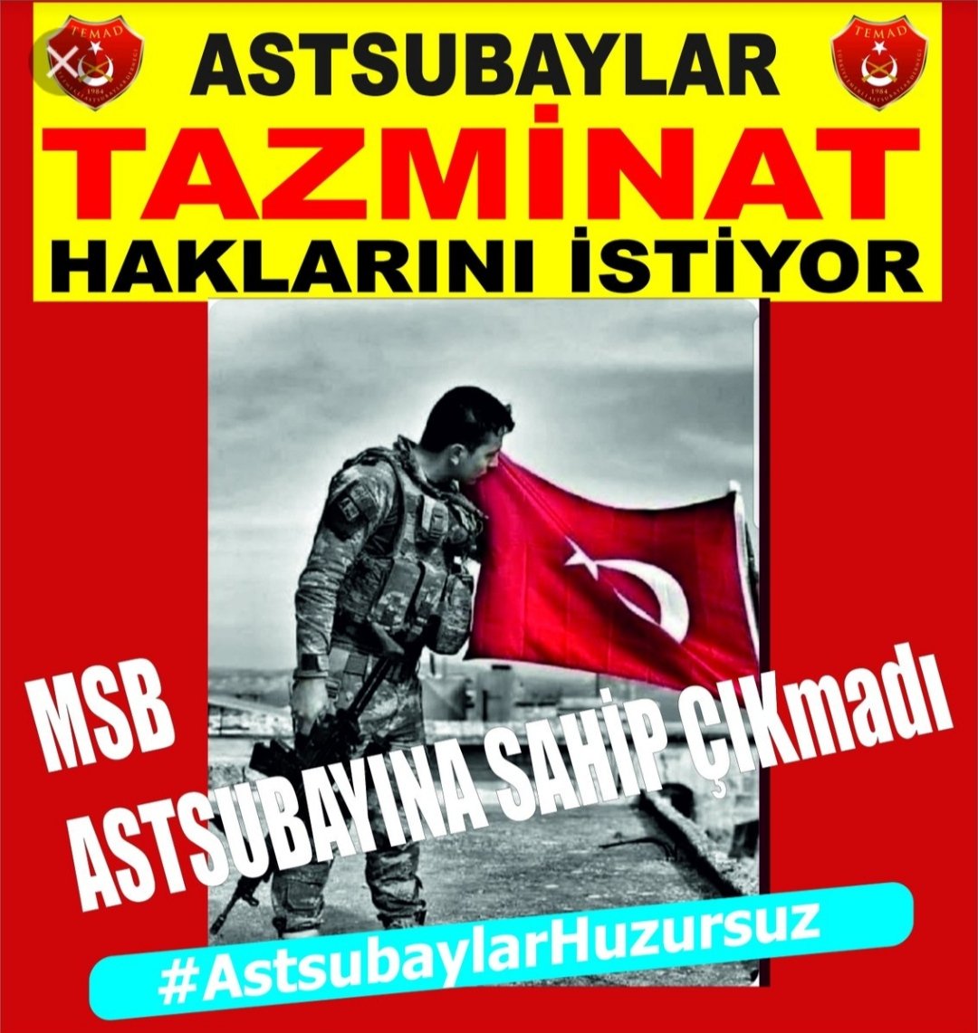 #Astsubaylar #EmekliAstsubaylar
Sadece Şehit olduklarında değil, #Tazminat tablolarında da hatırlanmak istiyor...