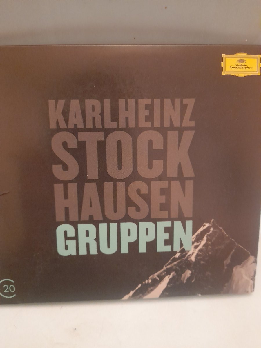 crystalclearjt's tweet photo. Tonight's phantasmagoria, courtesy of the great Stockhausen. One of those strange pieces that never sounds the same twice. #classicalmusic #classicalcd #gruppen https://t.co/yfKpEXBKBt