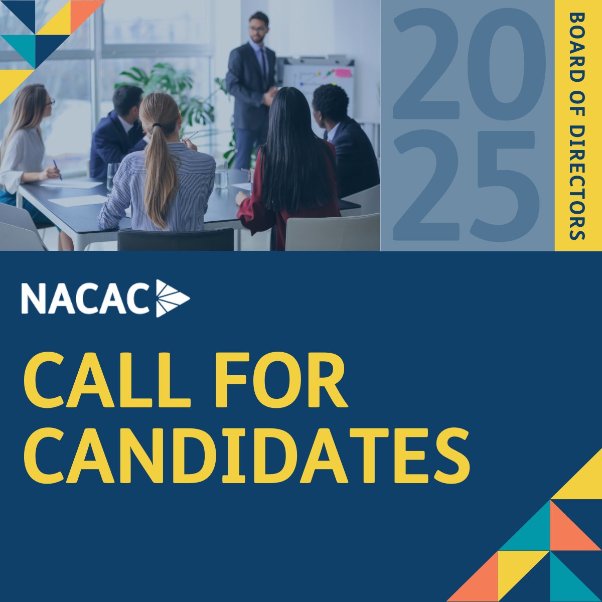 NACAC's tweet photo. The #NACAC Board is made up of dedicated members from across the #collegeadmission counseling profession who steer our organization. If you are interested in board service, now is the time to apply. Learn more: https://t.co/TWMpXE9MCl #leadership #service https://t.co/IhCSZWACNY