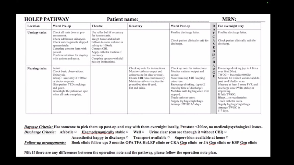 Thoroughly enjoyed attending <a href="/drtevaho/">Tev Aho</a> 's talk about #HoLEP vs #TURP.  Lovely to personally witness the transition from 2-lobe to enbloc &amp; now from late to early apical release. The TEV (T incisions for Early apical release and V incisions) technique makes sense and looks nice!