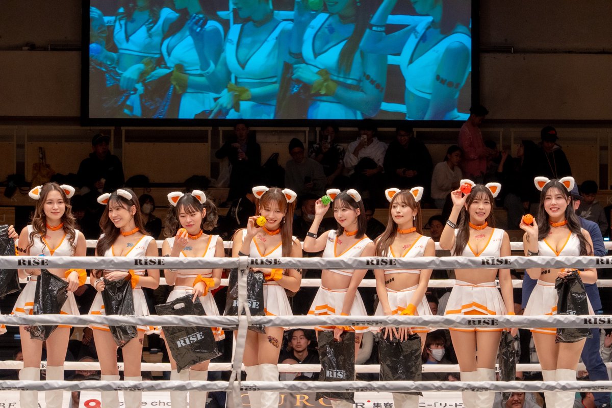 vito_vita2's tweet photo. 2025.1.25
#RISE185 at 後楽園ホール🥊
R-1SE Force
村上楓(@kaemuuu )さん
前列のお姉さま方にめちゃ人気🐱
#rise
#riseforce
#後楽園ホール https://t.co/gawnhc6ypK