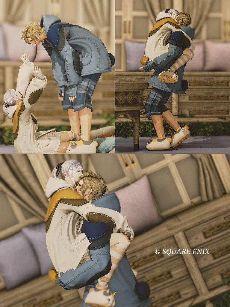 抱っこして連れてって

エレオスエモート「(モンク)戦いに備える」「すごく喜ぶ」
エレメスエモート「地面に座る」「賞賛する」「パントマイム」
念願のコアラ抱っこ風*ﾟ✲ฺ٩(ˊᗜˋ*)و ✲ฺﾟ*
#ナギイチエモ研 #FF14