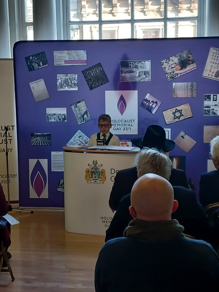 Doncaster Youth Council (@donyouthcouncil) on Twitter photo Junior Civic Mayor Ethan delivered a reading of ‘No More Genocide’ powerfully calling for unity, understanding, and a commitment to ensuring history never repeats itself. Inspiring us all to stand together against hate. #WeRemember 🕯️💜
<a href="/DeltaPheasantB/">Delta Pheasant Bank</a> @HMD_uk <a href="/DoncasterHMD/">Doncaster Holocaust Memorial Day</a> Junior Civic Mayor Ethan delivered a reading of ‘No More Genocide’ powerfully calling for unity, understanding, and a commitment to ensuring history never repeats itself. Inspiring us all to stand together against hate. #WeRemember 🕯️💜
<a href="/DeltaPheasantB/">Delta Pheasant Bank</a> @HMD_uk <a href="/DoncasterHMD/">Doncaster Holocaust Memorial Day</a>