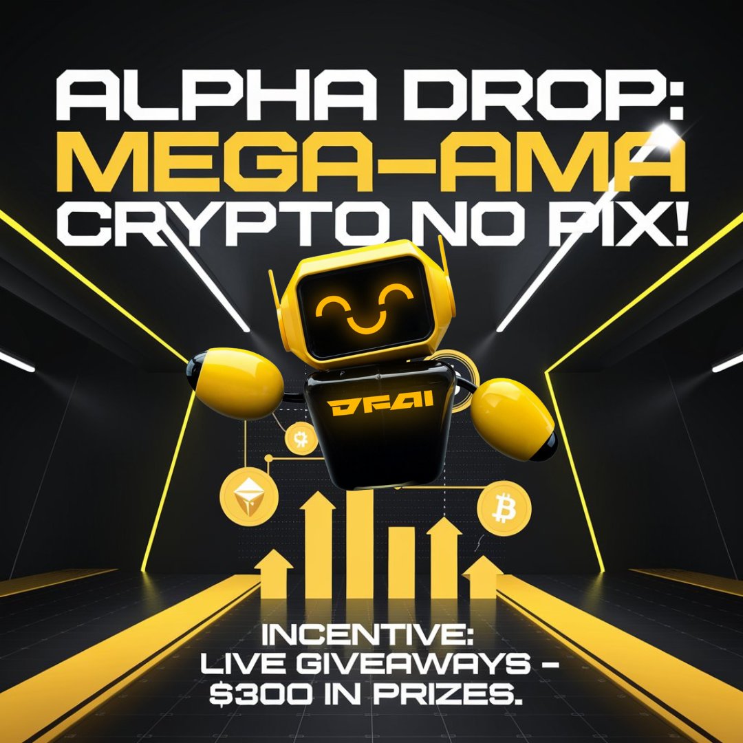 defifactoryai's tweet photo. 🔥 ALPHA DROP: MEGA-AMA ON PIX! 🚀
Today, 8 PM on TG! Don’t miss:
🌍 DFAI heading to the moonshot in the global phase 
🇧🇷 Last call for BR phase, let’s go OGs!
🎁 $300 in live prizes 💸

#Crypto #DFAI #AMA #BNBChain #DeFi https://t.co/LGkKTZ3Wn1
