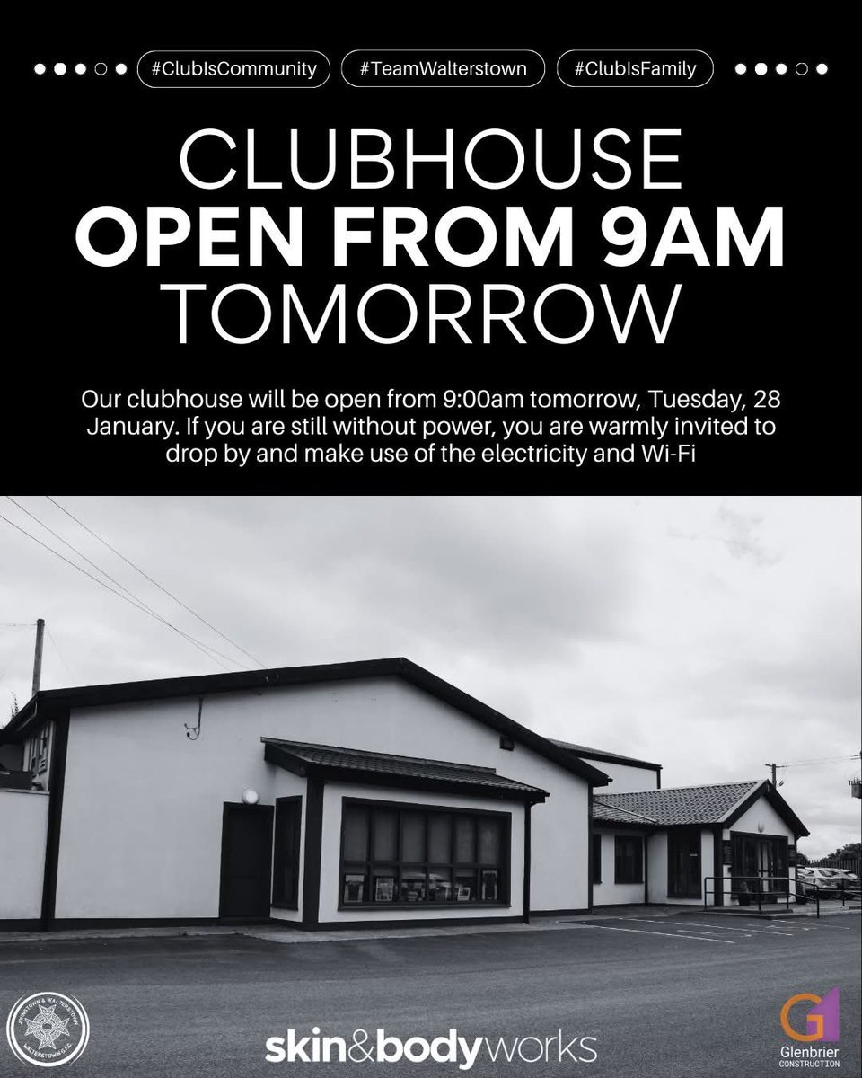 We are open from 9am tomorrow as a <a href="/meathcoco/">Meath County Council</a> community response hub for members of our community still without WiFi, power &amp; water. Pop by, charge devices, use our toilet facilities, heat meals, avail of WiFi. All welcome. Eircode C15PN35 

<a href="/LMFMRADIO/">LMFM RADIO</a> <a href="/meathchronicle/">Meath Chronicle</a> <a href="/MeathGAA/">Meath GAA</a>