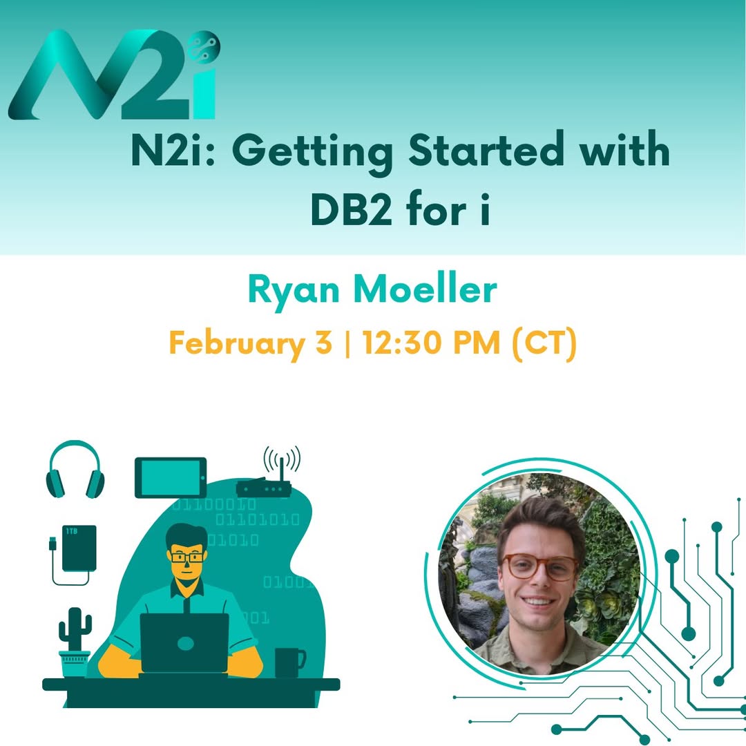 RPGPGM's tweet photo. I feel that COMMON’s N2i is a great program, and when they get a great guest I want to tell the world about it.
This might me one for more than those you are new to #IBMi.
https://t.co/zTUCuZllAA
#IBMi @COMMONug #N2i #IBMiLearning #Db2fori https://t.co/zRJr5FRJFF