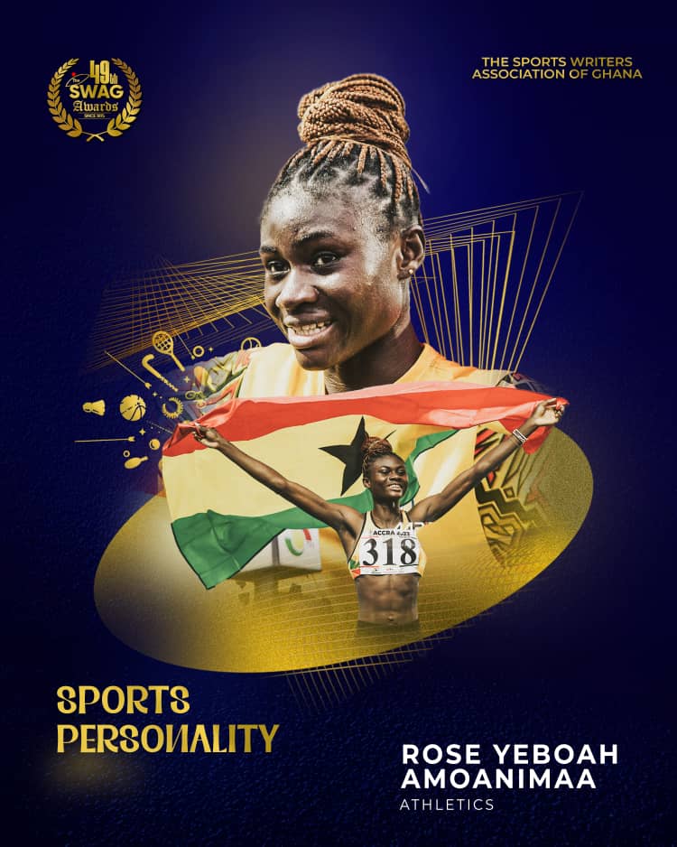 Congratulations to you Rose Amoanimaa Yeboah for being crowned the SWAG Sports Personality of the year 2024 at the recently held SWAG Awards

Keep clearing the bars Golden Girl...🥂

#SWAGAwards
#SWAGAwards24