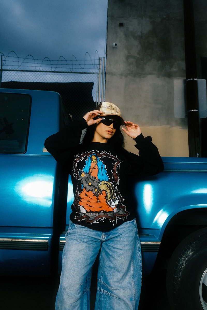 burnouttexas's tweet photo. “VIRGENCITA” LONG SLEEVE TEE 
NOW AVAILABLE ON https://t.co/WB9eJrRkzL

SHOT by @JvyDuke 📸 https://t.co/kXTw78xPpM