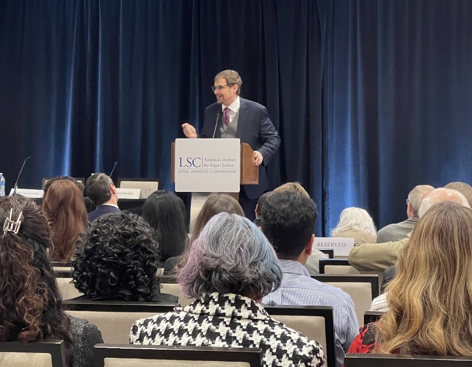 LSCtweets's tweet photo. "Some of us are not only advocates for disaster relief; we are also survivors," says Jason Susalla, of @Bay_Area_Legal, who is sharing his experience helping his community while flooded in his home.
“You can’t help disasters, but you can help survivors.” #LSCForum https://t.co/hCnqtQd7u0