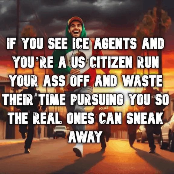 goRubenRuben's tweet photo. @AesPolitics1 Oralè Resister
Know your assignment!
Run, yell LA Migra!
Save your brethren!
Mexicans Lives Matter!
#LaMigra #ICERally #RunSaveMexicans #USDemocracy https://t.co/J0lM15csTb