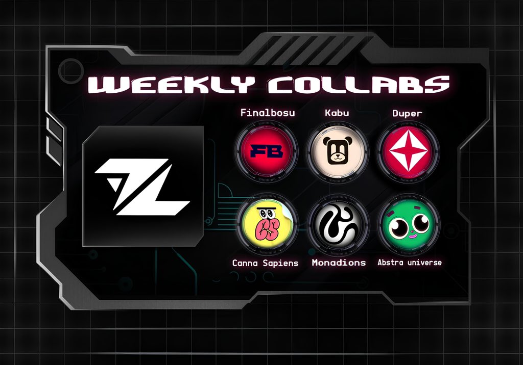 Zone (@zone_web3) on Twitter photo πCollabs we made last week:
π° <a href="/finalbosuX/">Finalbosu</a> 
π° <a href="/playduper/">DUPER β¦</a> 
π° <a href="/monadians_xyz/">Monadians</a> 
π° <a href="/kabuxyz/">Kabu</a> 
π° <a href="/AbstraUniverse/">Abstra</a> 
π° @CannaSapiensNFT 
And more +
βοΈ Who do you think was the star of the week? πCollabs we made last week:
π° <a href="/finalbosuX/">Finalbosu</a> 
π° <a href="/playduper/">DUPER β¦</a> 
π° <a href="/monadians_xyz/">Monadians</a> 
π° <a href="/kabuxyz/">Kabu</a> 
π° <a href="/AbstraUniverse/">Abstra</a> 
π° @CannaSapiensNFT 
And more +
βοΈ Who do you think was the star of the week?