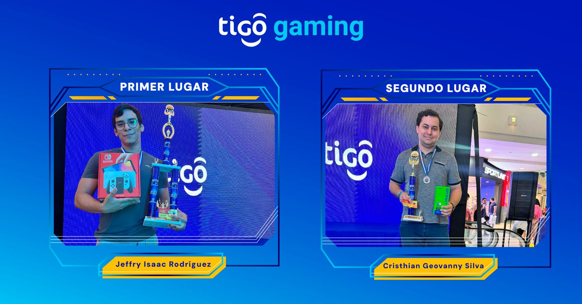 🎉 ¡Felicidades a los ganadores del Torneo Gaming de Super Smash Bros! 🕹️✨ ¡Gracias por ser parte de esta experiencia llena de diversión y emoción! 🏆🔥
🙌 ¡Nos vemos en un próximo evento!🎮💥
#TeamTigo #Tigogaming #MeGustaTigo