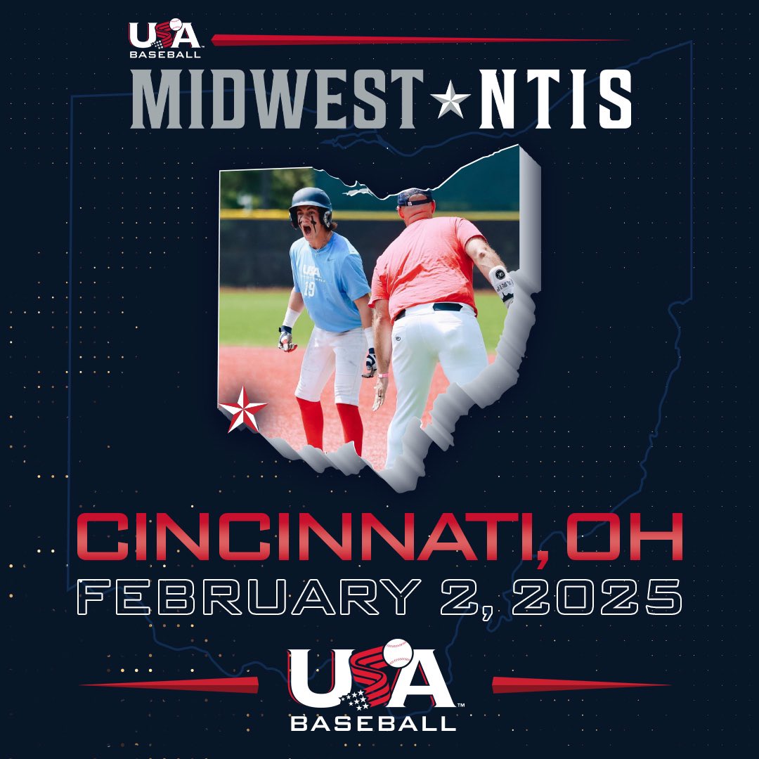 Midwest NTIS (@midwestntis) on Twitter photo We’re heading to Cincinnati this weekend to ID top baseball talent in the <a href="/USABaseball/">USA Baseball</a> Midwest Region. Morning session is full; still some openings in afternoon session!
#USABaseball🇺🇸 #MidwestDugout⚾️
Register now: MidwestNTIS.com We’re heading to Cincinnati this weekend to ID top baseball talent in the <a href="/USABaseball/">USA Baseball</a> Midwest Region. Morning session is full; still some openings in afternoon session!
#USABaseball🇺🇸 #MidwestDugout⚾️
Register now: MidwestNTIS.com