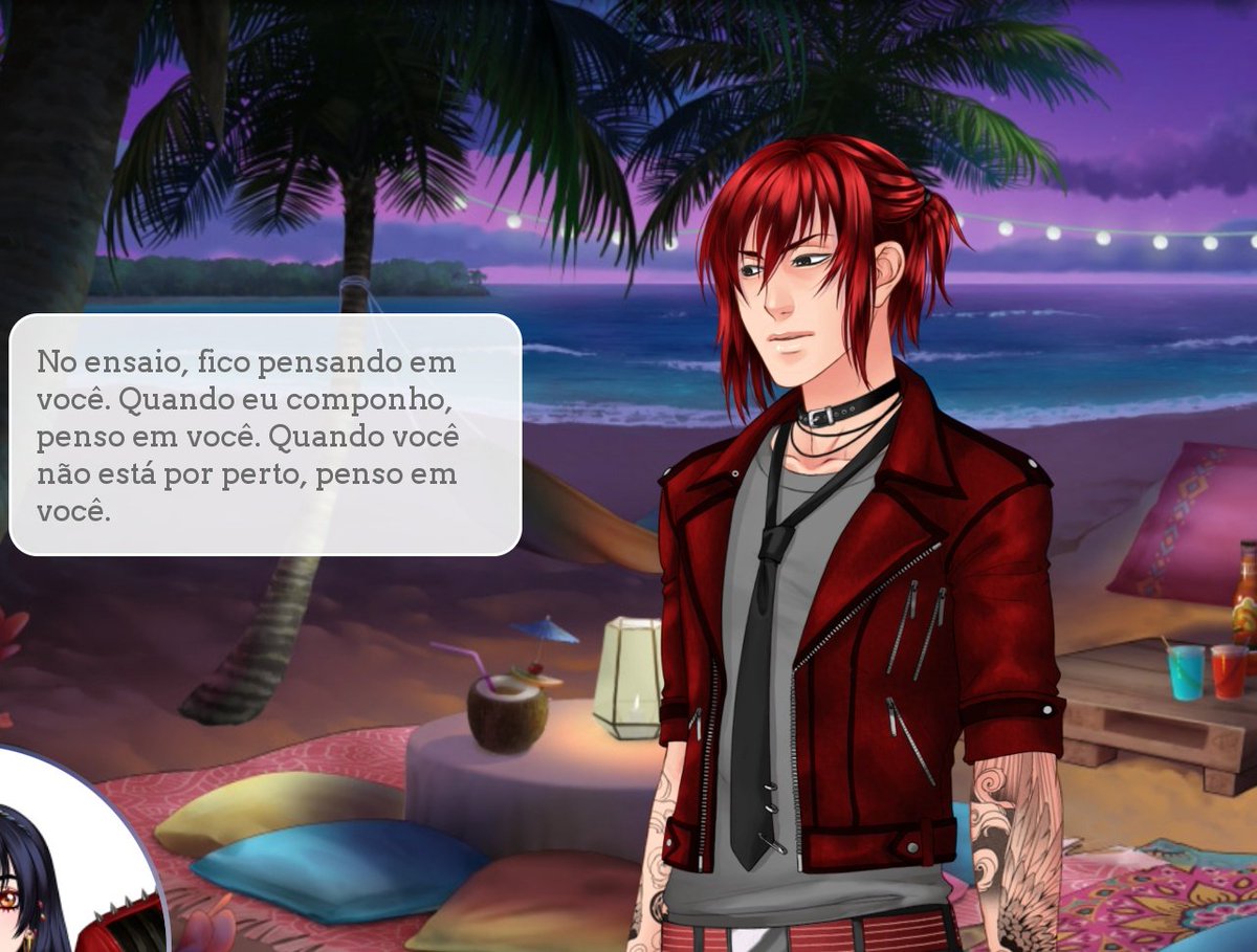 Namore alguém que te vê como a musa de seus pensamentos...