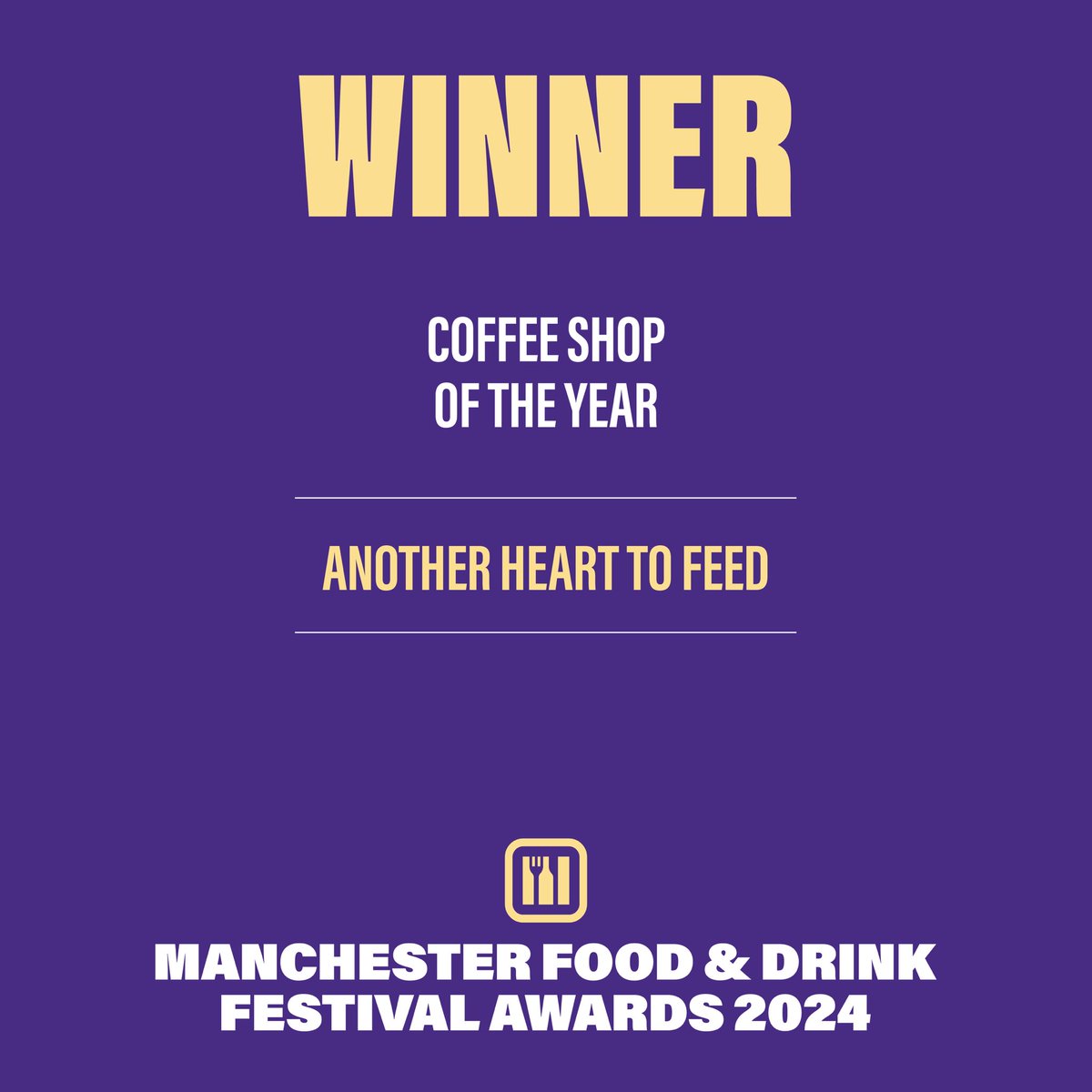 Next up is COFFEE SHOP OF THE YEAR! 

And the winner is...

🥁🥁🥁

Another Heart to Feed