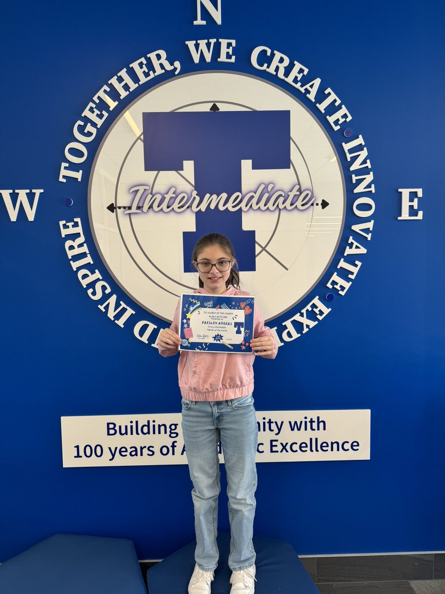 MrsBenzTIS's tweet image. 🌟 Shoutout to our Students of the Month, Della and Presley, for their hard work, kindness &amp;amp; positivity! 🏆

And a huge thank you to our Staff of the Month, Lew Marchand, for keeping Trinity Intermediate running smoothly! 🛠️

We’re so proud of you all! #TrinityIntermediateRocks