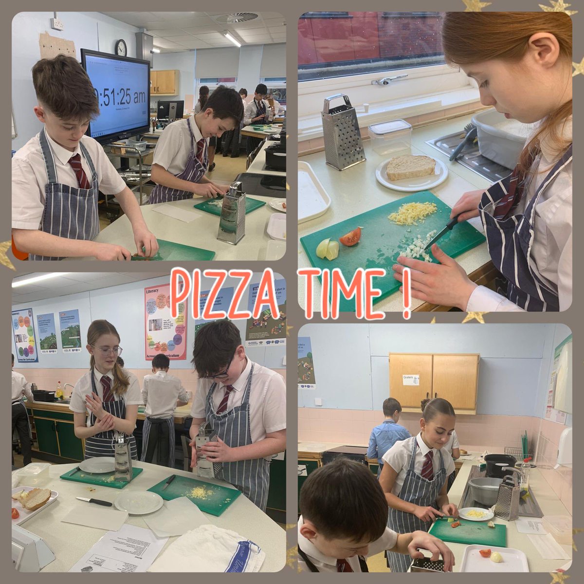 S1 loved showing off their skills this week when making pizza 🍕 ⁦<a href="/stninianshigh/">Saint Ninian's</a>⁩