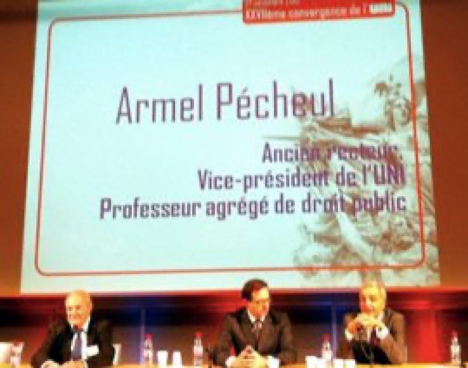 Nous apprenons avec grande tristesse le décès d'Armel Pecheul, ancien vice-président de l’UNI, ancien recteur et Professeur de droit.

Nous adressons nos condoléances à sa famille et à ses proches.