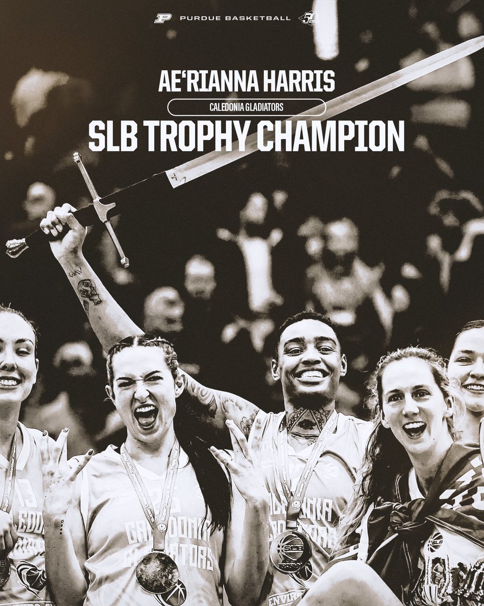 PurdueWBB's tweet photo. #ProBoiler Champion π
Congratulations to Ae'Rianna Harris on winning the SLB Trophy Final π¬π§ https://t.co/RaLl7HOm51