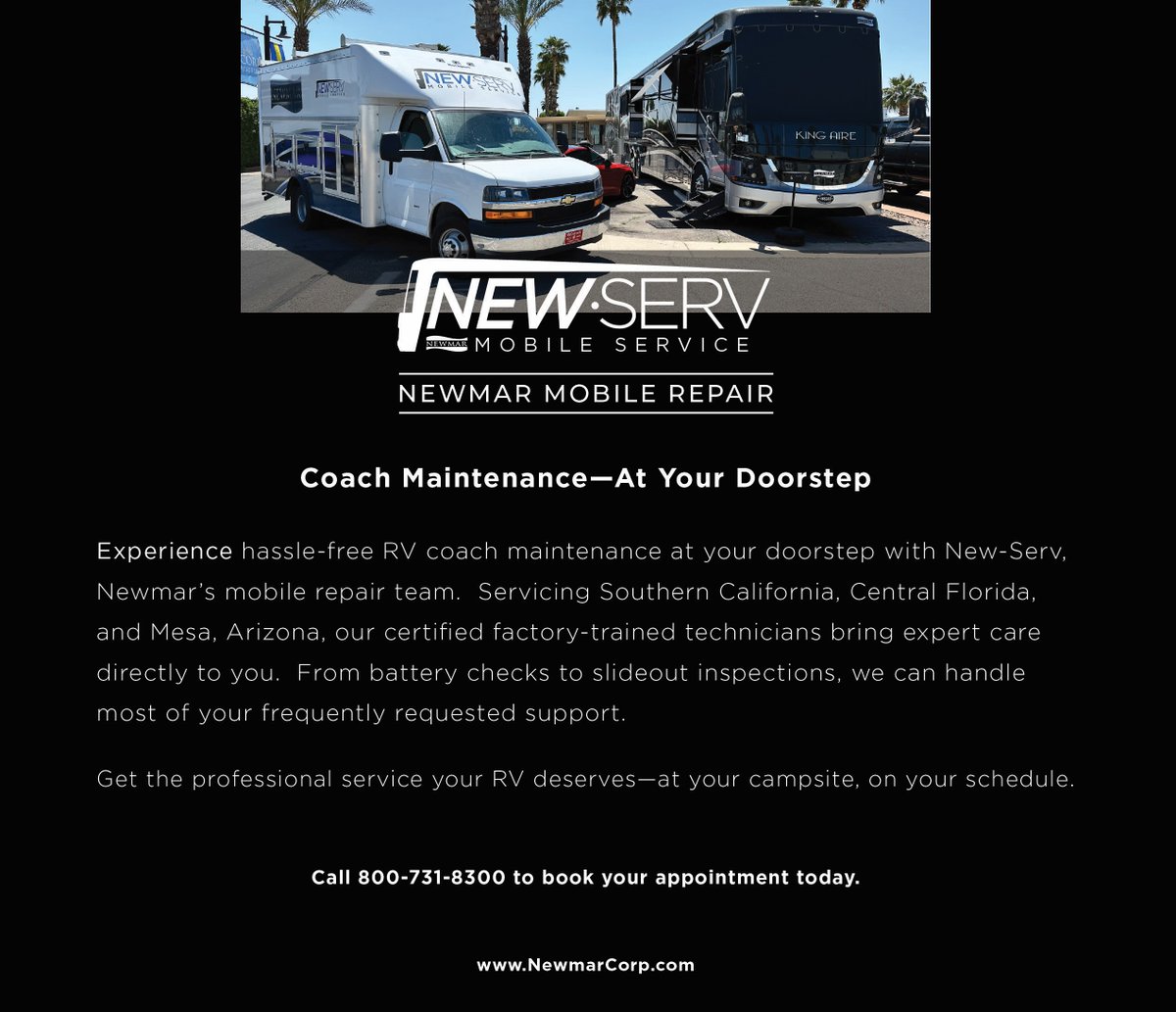 Coach Maintenance—At Your Doorstep.
