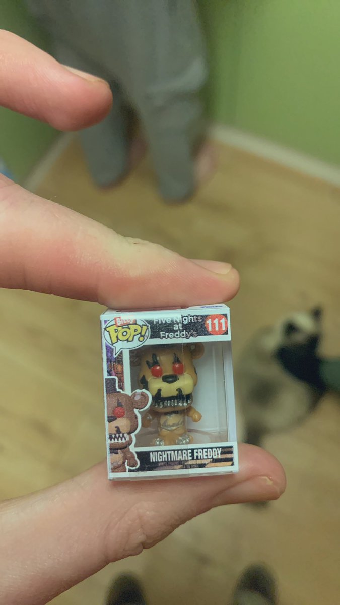 THEBIGDADDYRAT's tweet photo. Teeny weeny Freddy Fyazbear https://t.co/gM87nVDLJn
