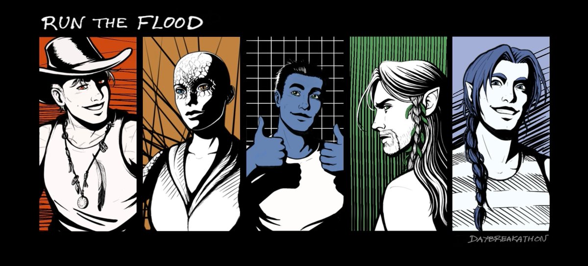 TableofHorrors's tweet photo. Join us in an hour for Run the Flood, our ongoing Shadowrun 5e game set in 2080's L.A.
https://t.co/X6nKcclqEJ https://t.co/EFUv6DVgXK
