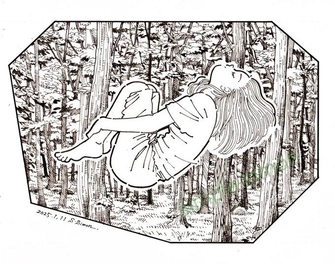 おはようございます☀朝の再掲のお時間です。
#今月描いた絵を晒そう ②
1月中旬の絵です。
昨晩とは一部差し替えました。

本日も良い1日を! 