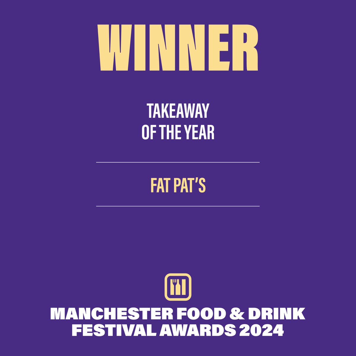 Next up is TAKEAWAY OF THE YEAR!

And the winner is...

🥁🥁🥁

Fat Pat’s